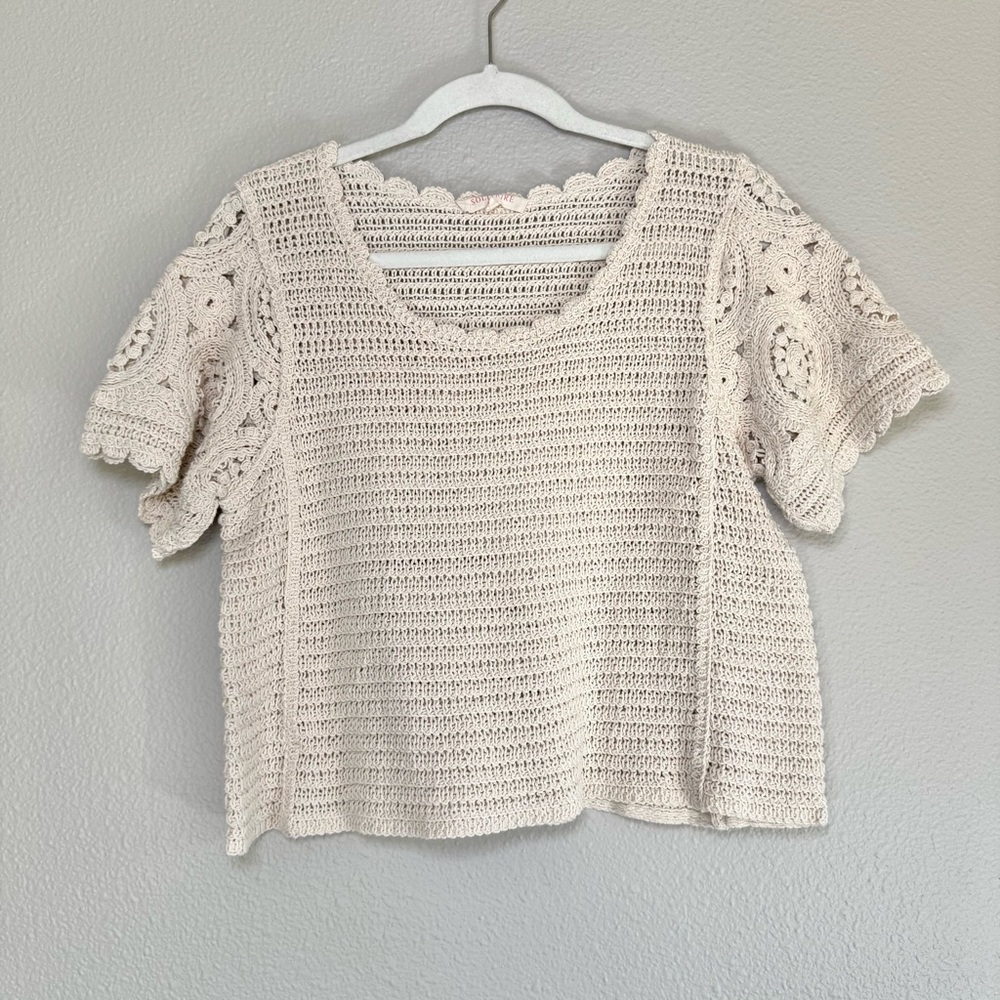 Solitaire Crochet Knit Blouse